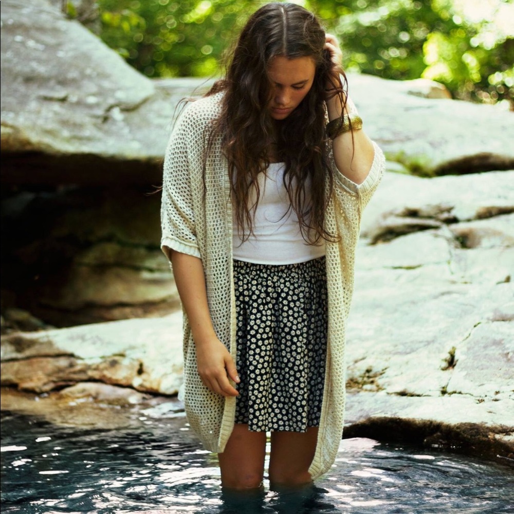 L.A hearts daisy print skirt